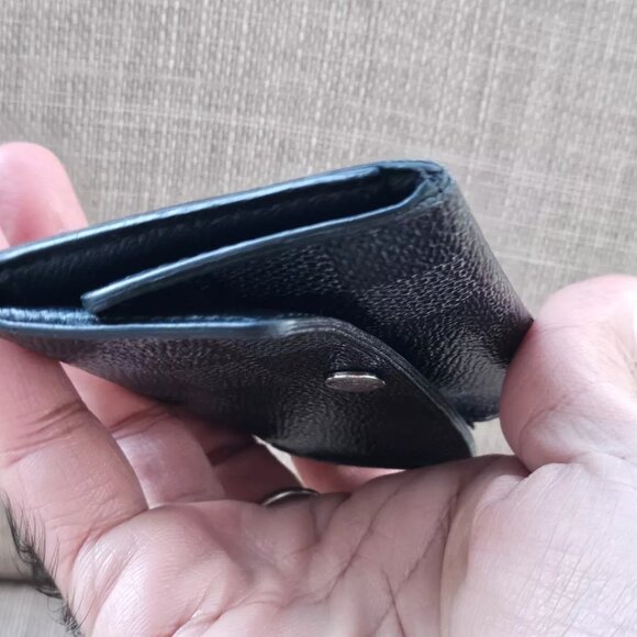 Louis Vuitton Paris Keychain Keyfob BlackGray Leather Key Holder Made in France - Picture 8 of 12